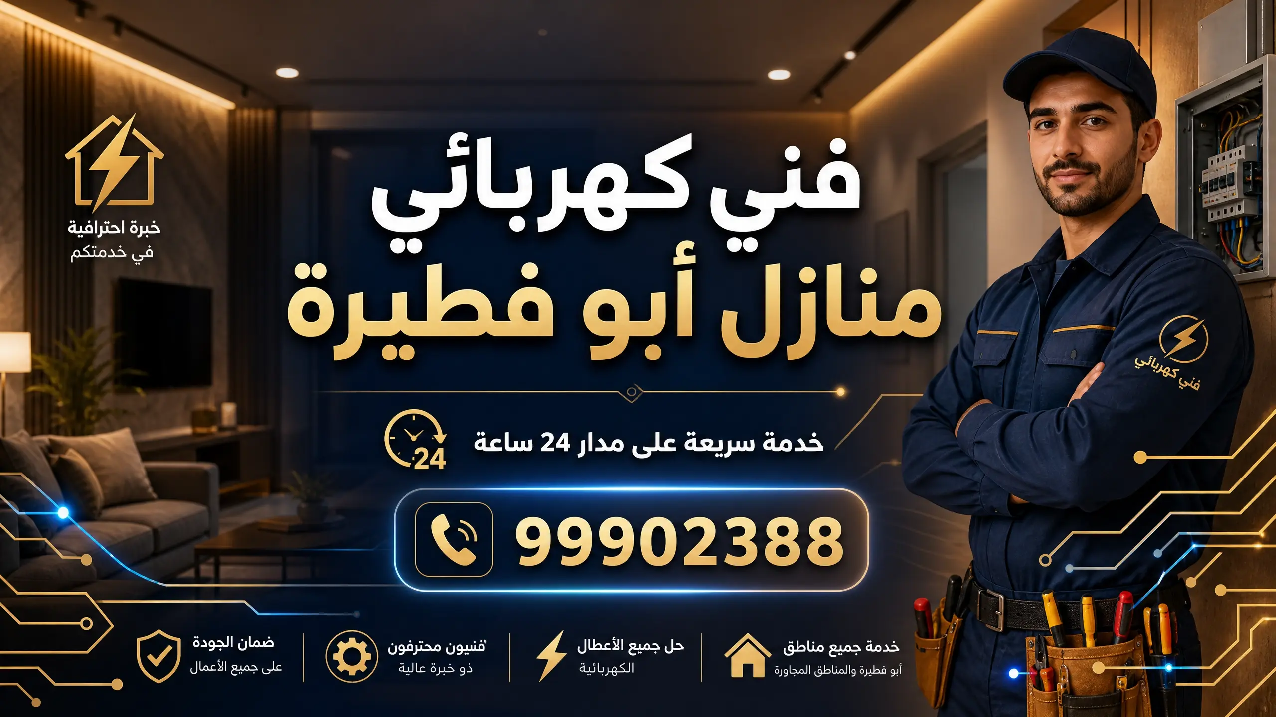 كهربائي منازل ابو فطيره