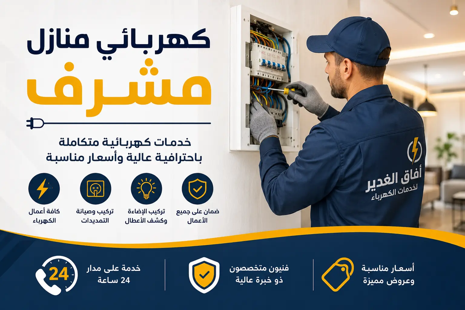 كهربائي منازل مشرف